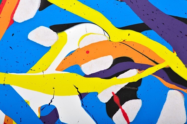 Abstract acrylic modern painting fragment 2